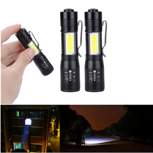 1 Zoomable COB Torch Flashlight