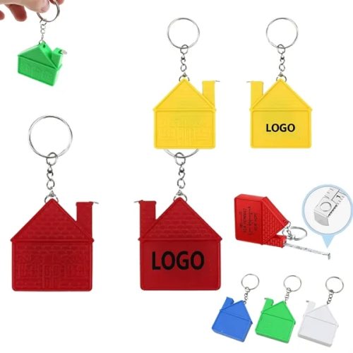 1 House Shape Tape Measure Keychain