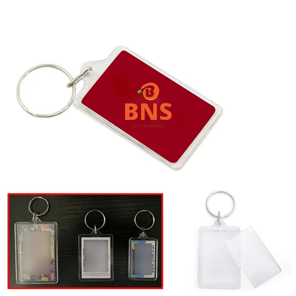 1 Rectangle Acrylic Keychain Photo Frames