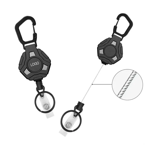 Retractable Tactical Gear Keychain