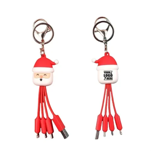 4 In 1 Charging Cable With Keychain