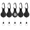 Retractable Keychain Heavy Duty Carabiner Badge Holder