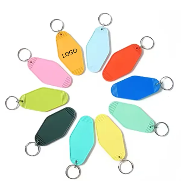 Blank Hotel Keychain with Keyring Motel Keychain Luggage Tag