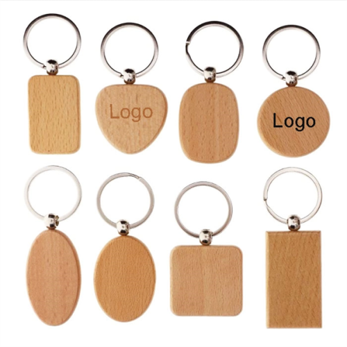 Custom Wooden Tag Keychain