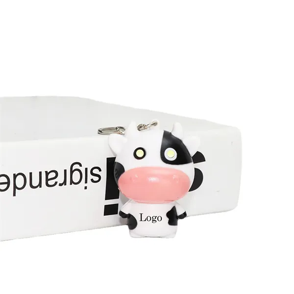 LED Cow Key Chain