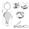 Nail Clippers Bottle Opener 2-in-1 Keychain