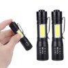 2 Zoomable COB Torch Flashlight