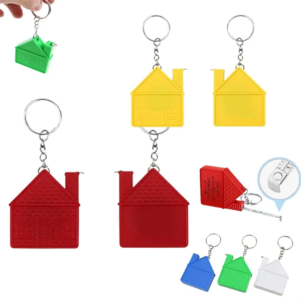 House Shape Tape Measure Keychain