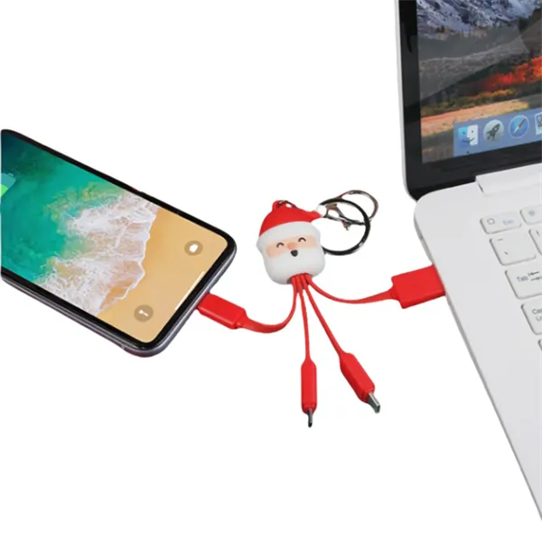 4 In 1 Charging Cable With Keychain