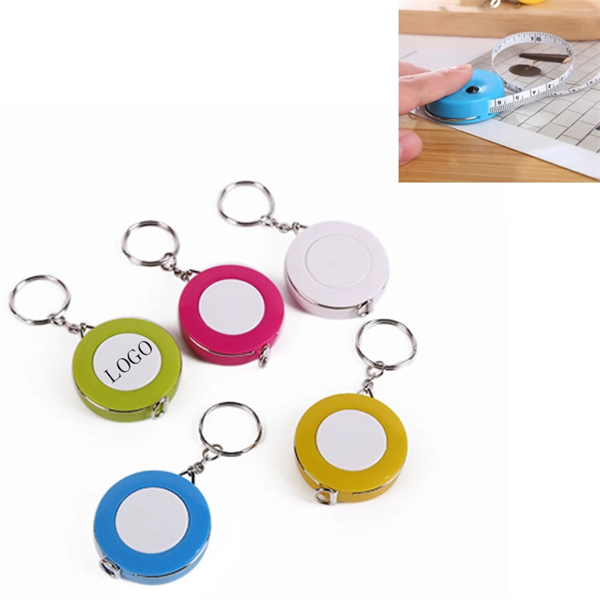 Mini Tape Measure With Keychain