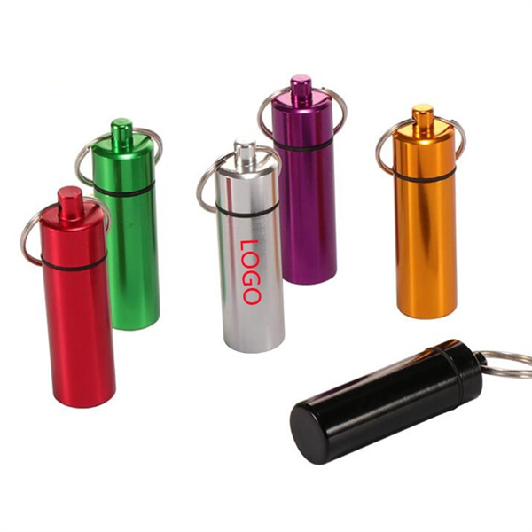 Alloy Pill Fob Ear Plug Case / Box