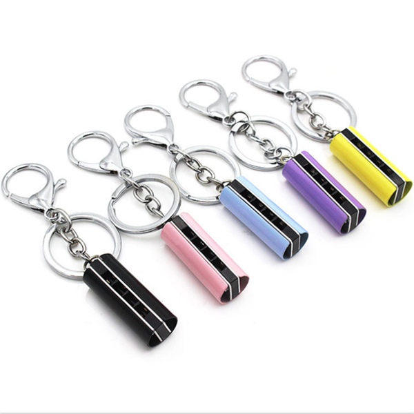 Mini Harmonica 8 Tone 4 Holes Keychain
