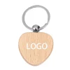 Natural Wood Slices-Wooden Keychain
