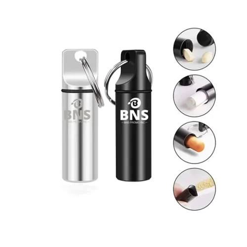 Aluminium Alloy Portable Mini Pill Organizer Case Container