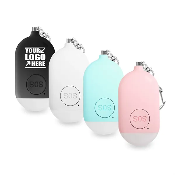 Emergency Personal Security Alarm Keychain with LED Lights
