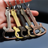 Metal Guitar Shape Key Chain Music Bar River Party
