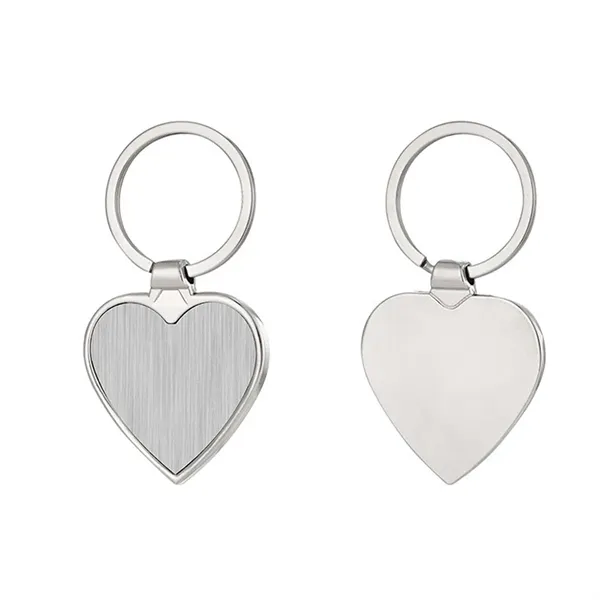 Double Side Custom Heart Shaped Keychain
