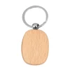 Natural Wood Slices-Wooden Keychain
