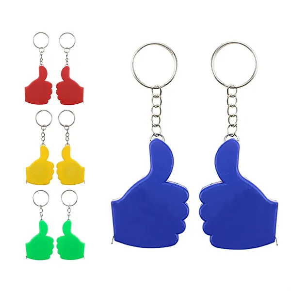 Thumbs Tape Measure Keychain