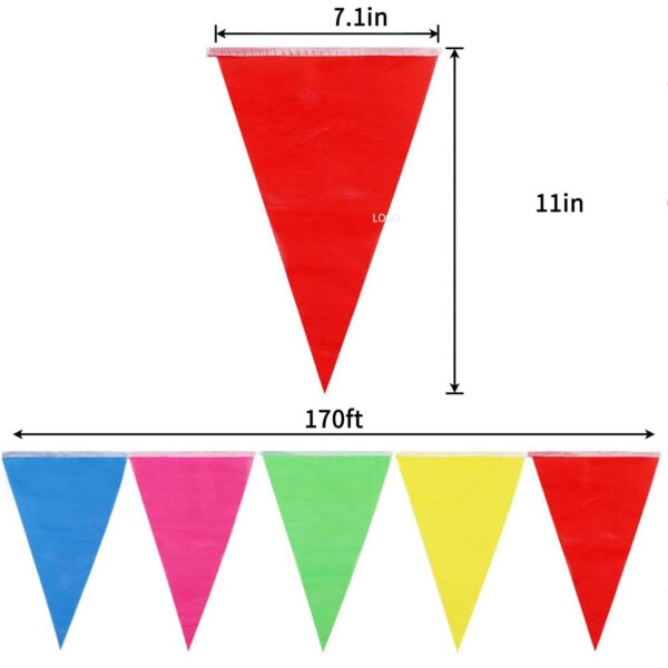 Colorful Decorative Triangular Bunting Flags