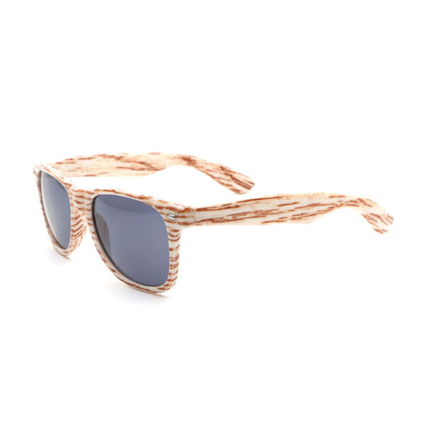 Stylish Wood-Patterned Sunglasses