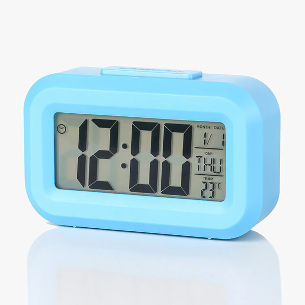 LED Display Alarm Clock with Adjustable Night Light