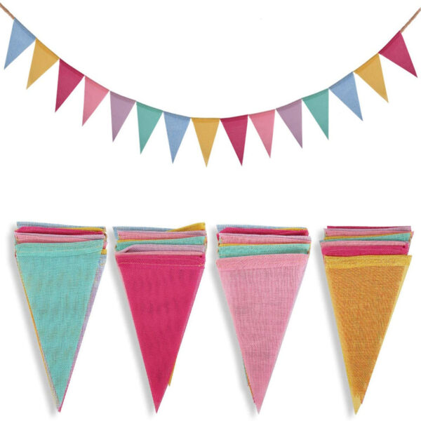 Colorful Decorative Triangular Bunting Flags