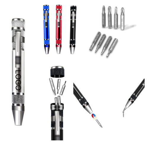 Compact 8-in-1 Precision Screwdriver Set with Magnetic Holder