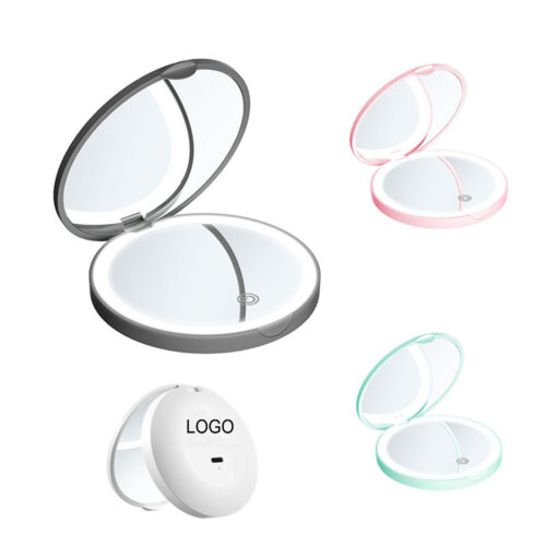 Portable LED Lighted Makeup Mirror with Magnification
