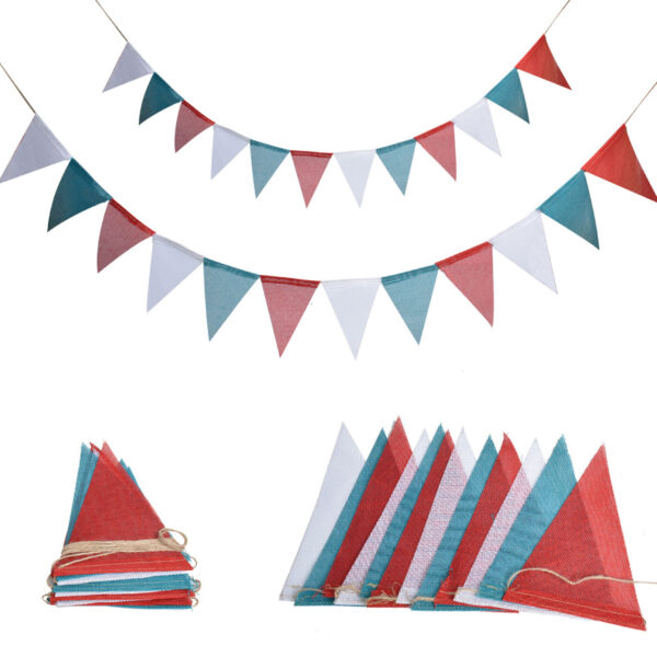 Colorful Decorative Triangular Bunting Flags