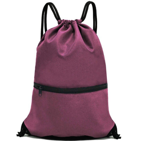 Lightweight Drawstring Backpack with Quick Access Pocket