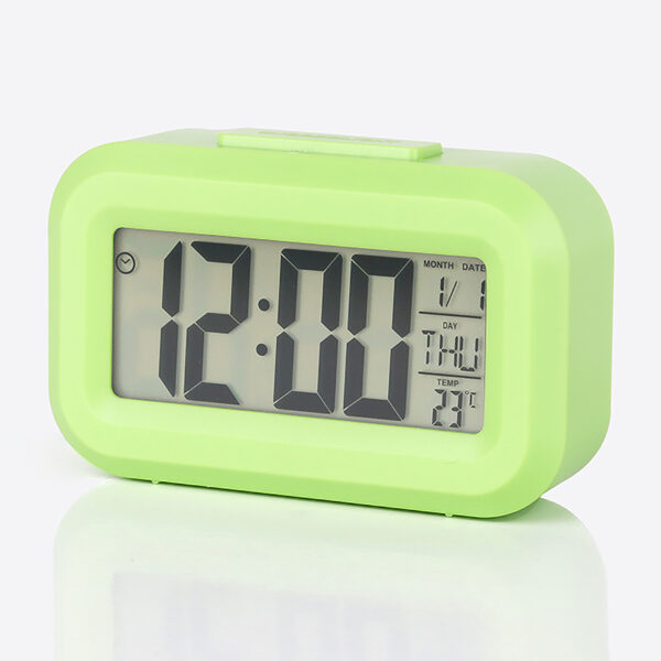 LED Display Alarm Clock with Adjustable Night Light