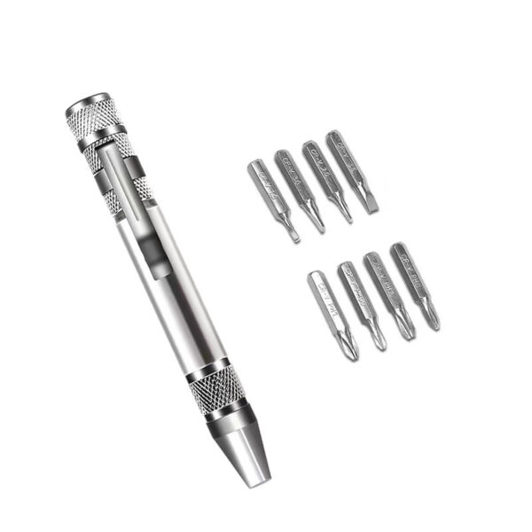Compact 8-in-1 Precision Screwdriver Set with Magnetic Holder
