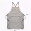 Durable Canvas Work Apron with Cross Back Straps
