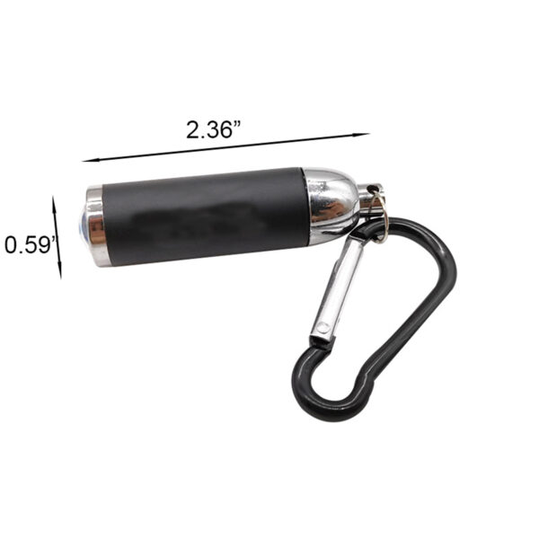 Compact LED Keychain Light with Clip