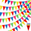 Colorful Decorative Triangular Bunting Flags