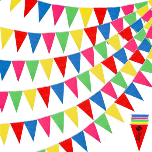 Colorful Decorative Triangular Bunting Flags