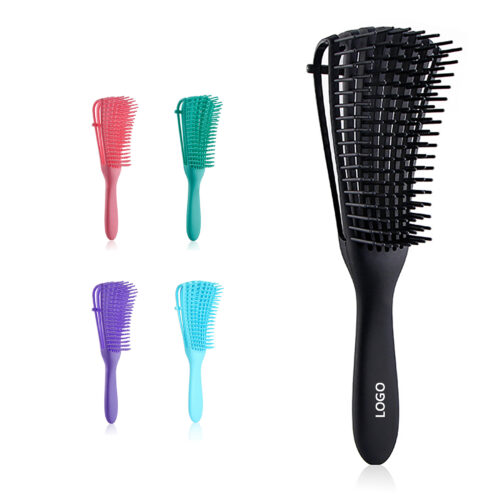 Adjustable Hairbrush with Scalp Massage Bristles