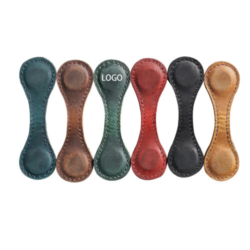 Elegant Magnetic PU Leather Bookmark