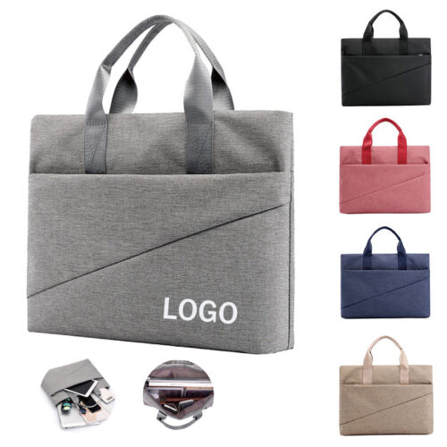 Durable Oxford Fabric Laptop Tote with Trolley Strap Type: Bags