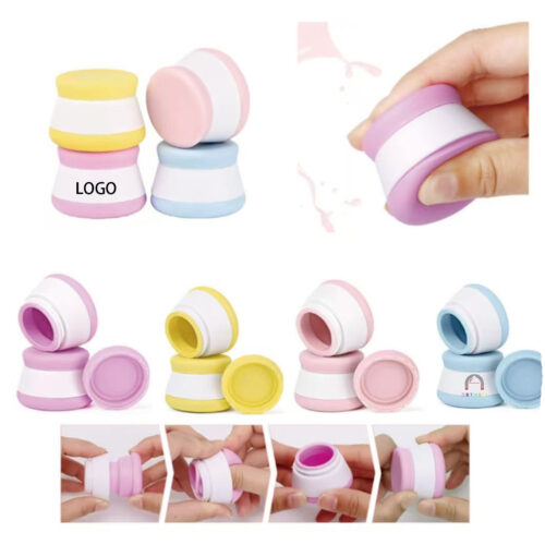 Compact Silicone Travel Jar for Cosmetics