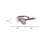 Stylish Wood-Patterned Sunglasses